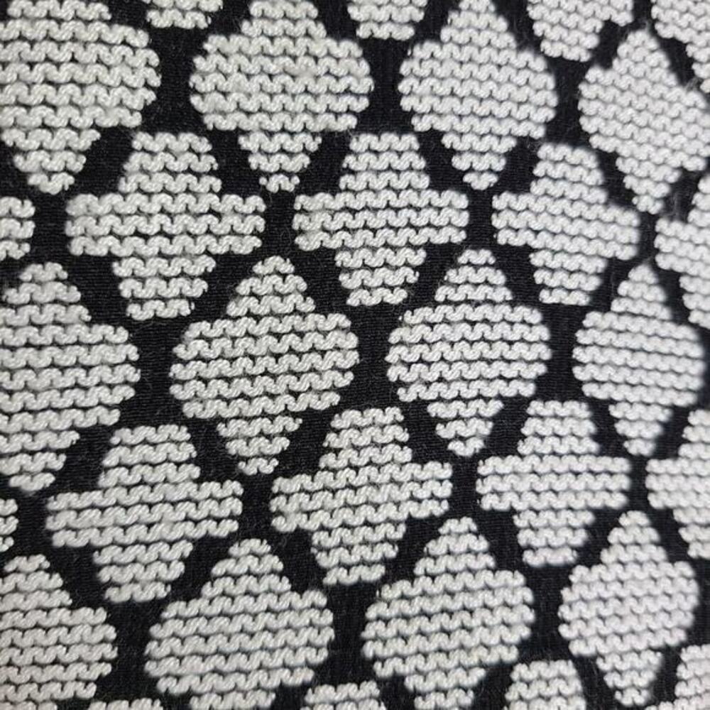 5/$25 Kensie Women’s Sleeveless Brocade Diamond Dress Black White Size Medium - Picture 6 of 7